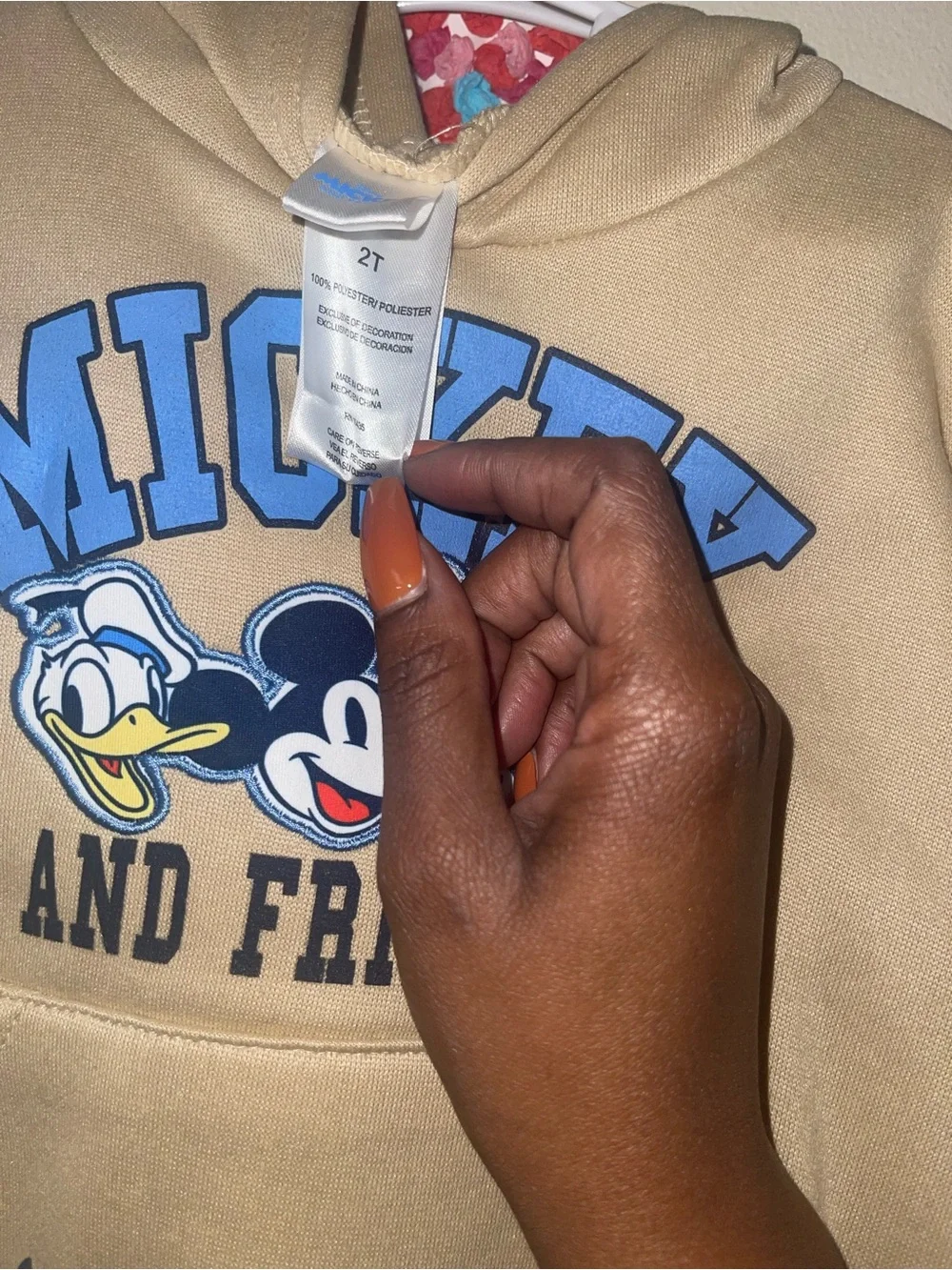 Mickey and Friends Beige Hoodie for Kids - All Stars League